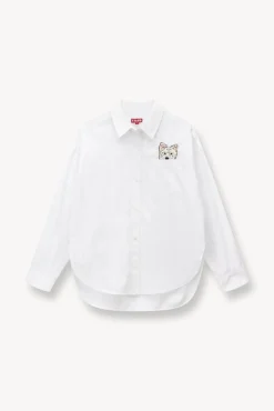 PET STAUD Pet Ready To Wear- CUSTOM CLASSIC OVERSIZED SHIRT WHITE