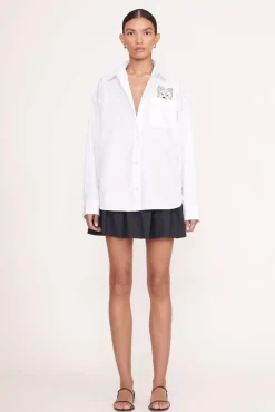 PET STAUD Pet Ready To Wear- CUSTOM CLASSIC OVERSIZED SHIRT WHITE