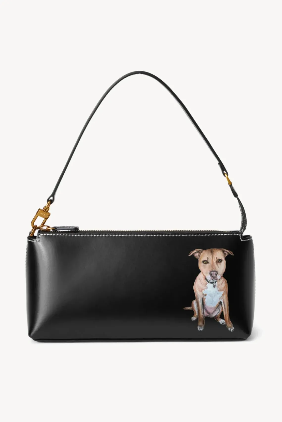 PET STAUD Pet Handbags- CUSTOM KAIA SHOULDER BAG BLACK