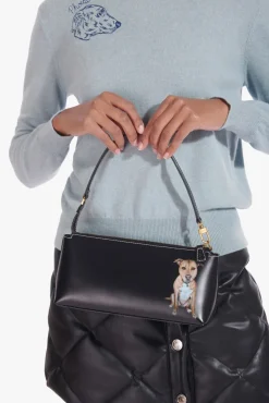 PET STAUD Pet Handbags- CUSTOM KAIA SHOULDER BAG BLACK