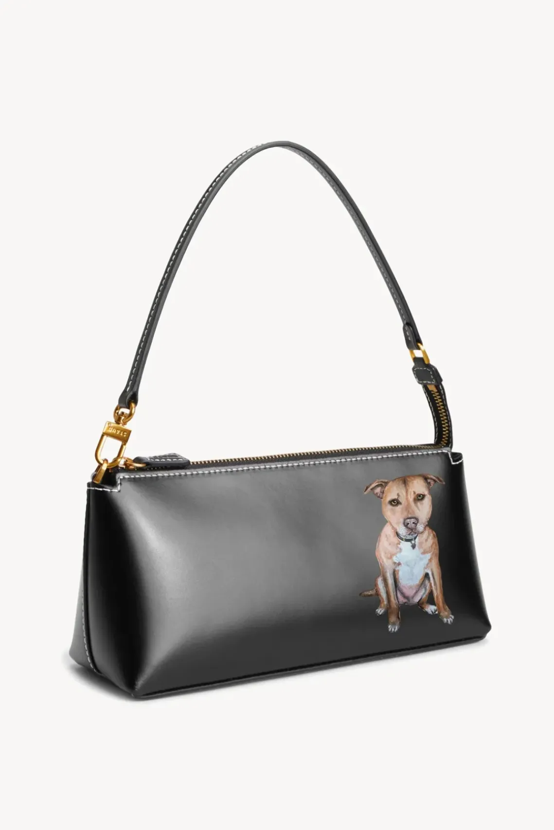 PET STAUD Pet Handbags- CUSTOM KAIA SHOULDER BAG BLACK