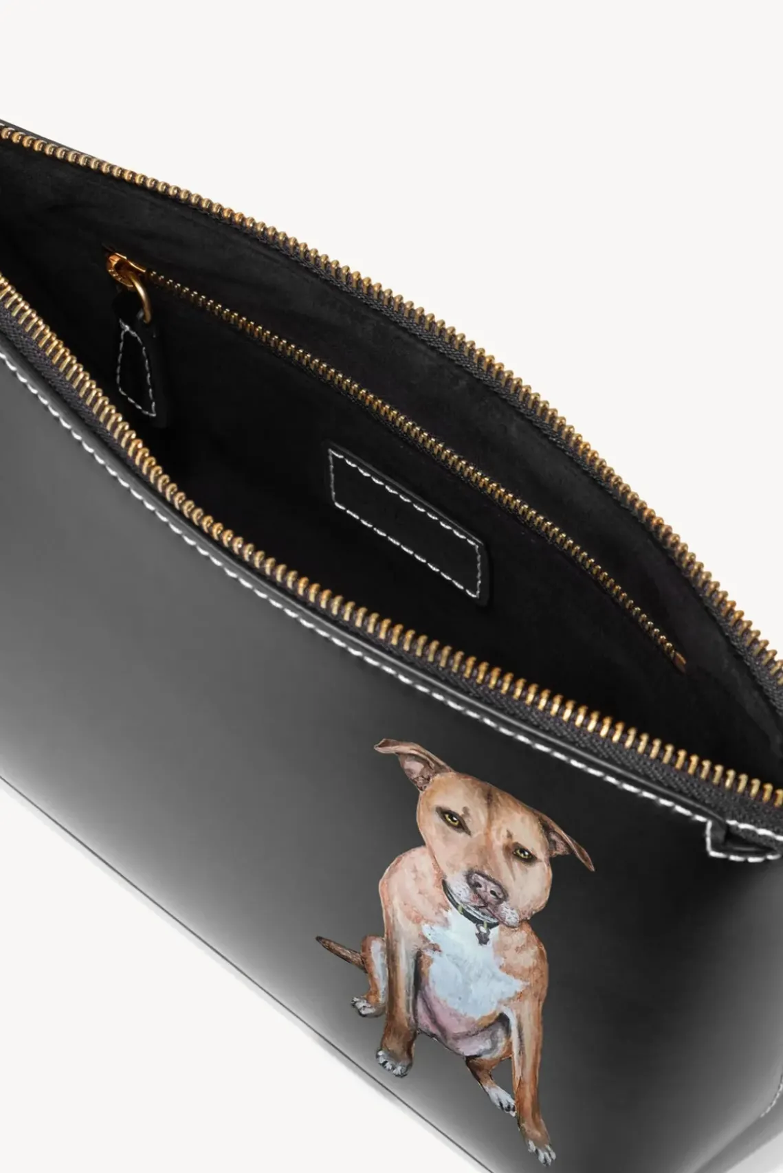 PET STAUD Pet Handbags- CUSTOM KAIA SHOULDER BAG BLACK