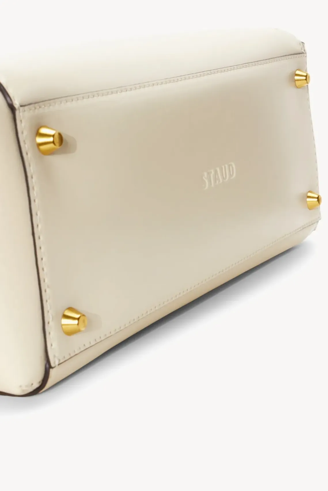 PET STAUD Pet Handbags- CUSTOM SHIRLEY LEATHER BAG CREAM