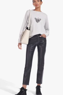 PET STAUD Pet Handbags- CUSTOM SHIRLEY LEATHER BAG CREAM