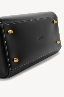 PET STAUD Pet Handbags- CUSTOM SHIRLEY LEATHER BAG BLACK