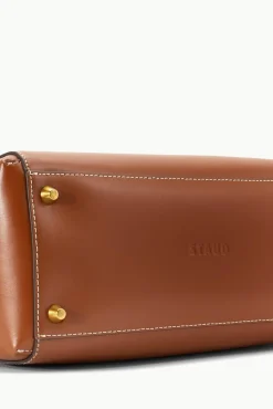 PET STAUD Pet Handbags- CUSTOM SHIRLEY LEATHER BAG SADDLE TAN