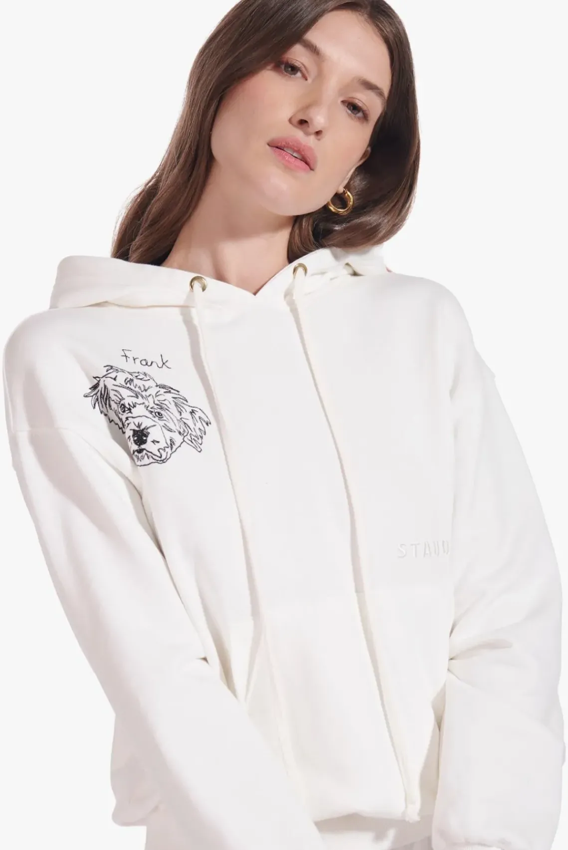 PET STAUD Pet Sweats & Knits- CUSTOM x C.BONZ HOODED SWEATSHIRT IVORY