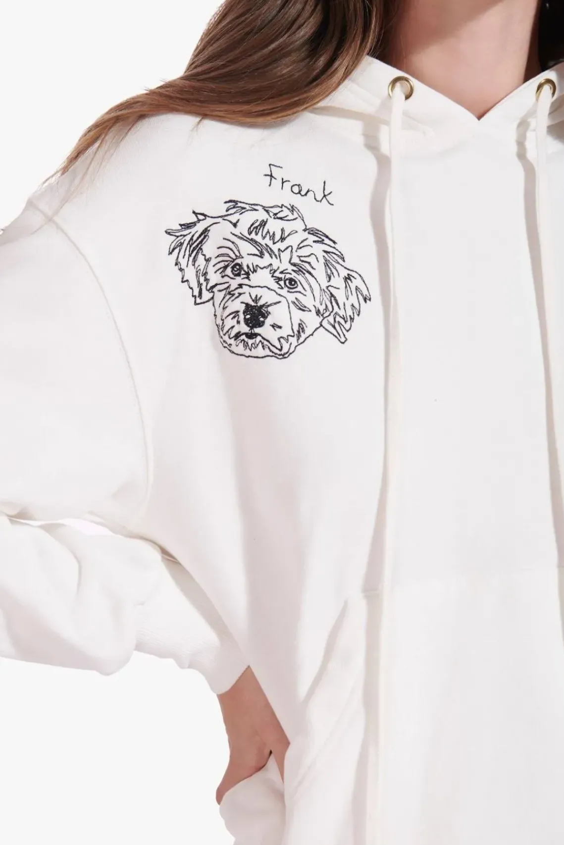 PET STAUD Pet Sweats & Knits- CUSTOM x C.BONZ HOODED SWEATSHIRT IVORY