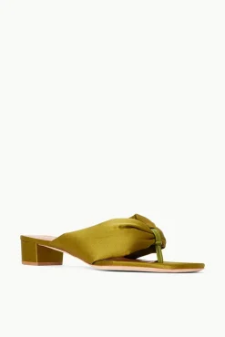 SHOES STAUD - DAHLIA SANDAL SATIN OLIVE