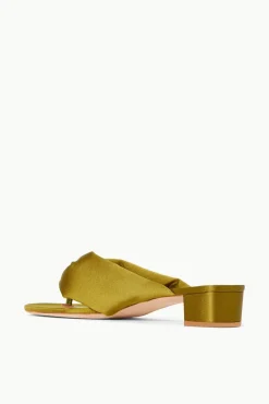 SHOES STAUD - DAHLIA SANDAL SATIN OLIVE