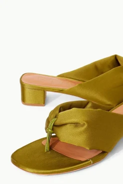 SHOES STAUD - DAHLIA SANDAL SATIN OLIVE