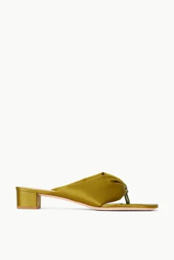 SHOES STAUD - DAHLIA SANDAL SATIN OLIVE
