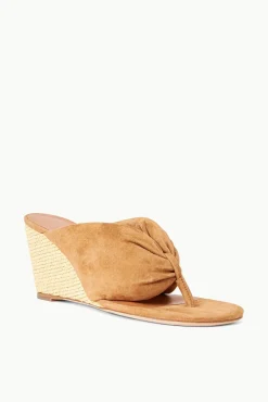 SHOES STAUD - DAHLIA WEDGE CASHEW SUEDE NATURAL RAFFIA CASHEW NATURAL