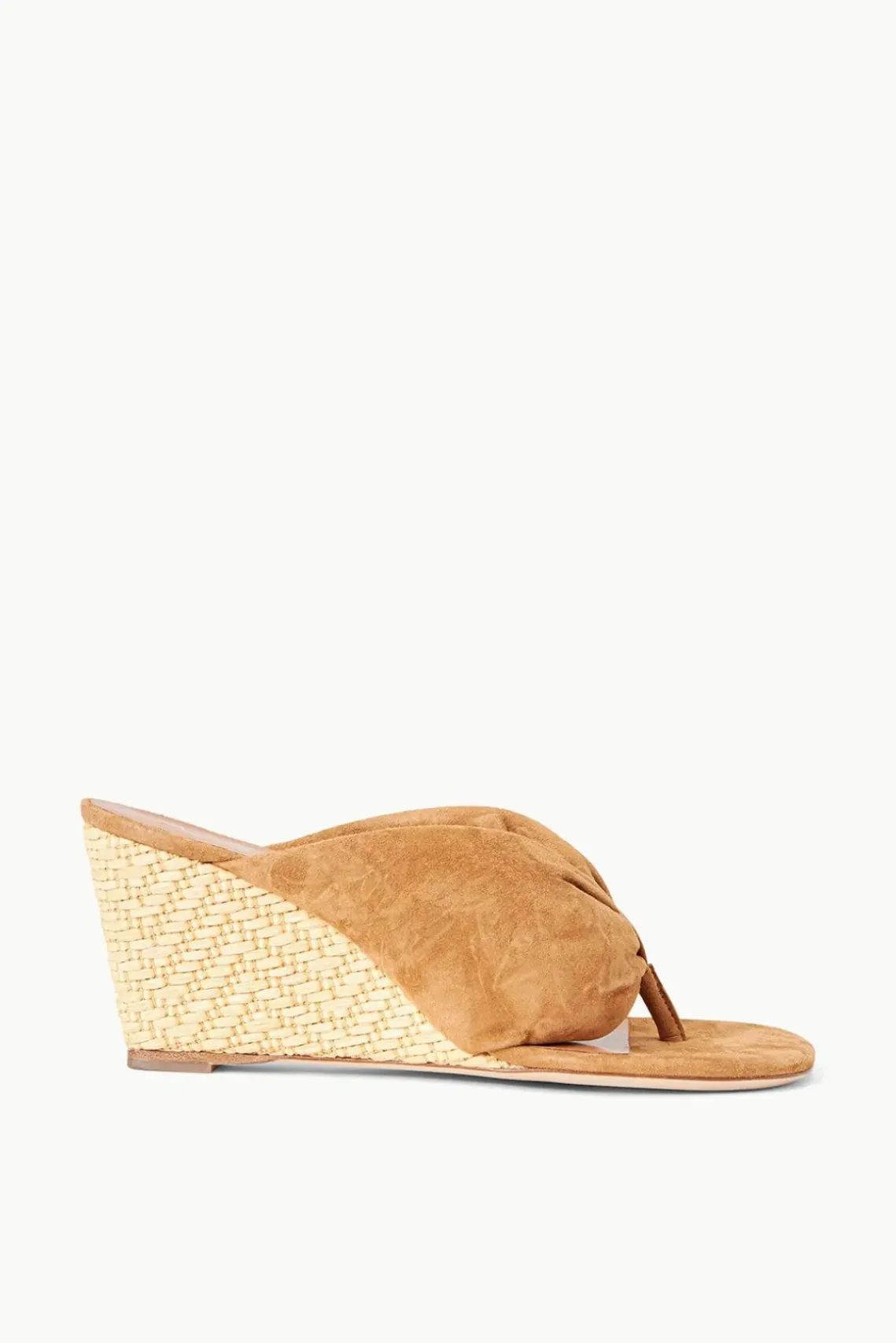 SHOES STAUD - DAHLIA WEDGE CASHEW SUEDE NATURAL RAFFIA CASHEW NATURAL