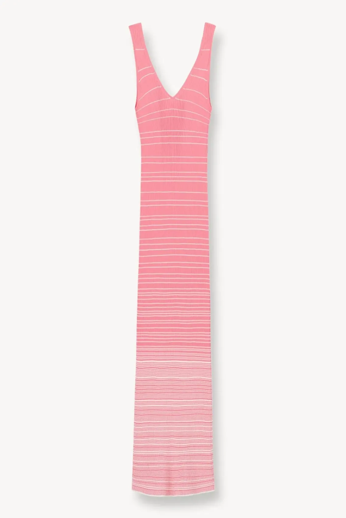 CLOTHING STAUD - DANA DRESS CORAL PINK WHITE