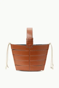 HANDBAGS STAUD - DIAMOND MINI TOTE TAN CREAM