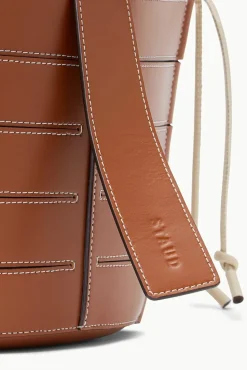 HANDBAGS STAUD - DIAMOND MINI TOTE TAN CREAM