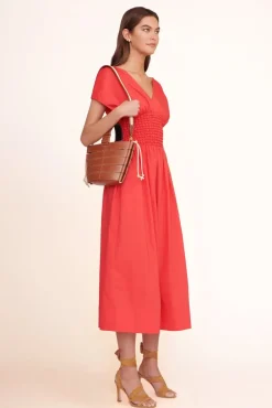 HANDBAGS STAUD - DIAMOND MINI TOTE TAN CREAM