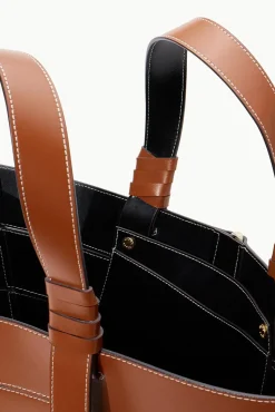 HANDBAGS STAUD - DIAMOND TOTE TAN CREAM