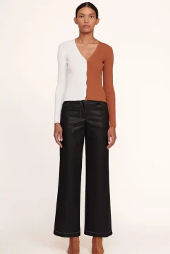 CLOTHING STAUD - DOMINO PANT VEGAN LEATHER BLACK