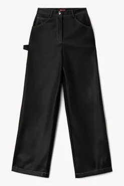 CLOTHING STAUD - DOMINO PANT VEGAN LEATHER BLACK