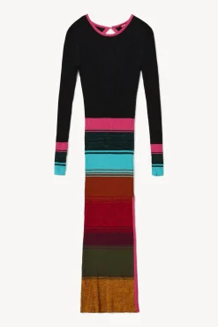 CLOTHING STAUD - EDNA DRESS MOSAIC STRIPE