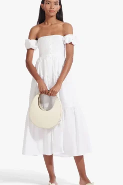 CLOTHING STAUD - ELIO DRESS WHITE