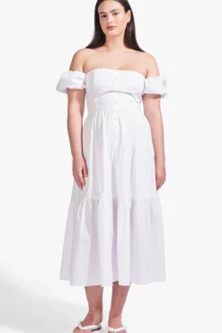 CLOTHING STAUD - ELIO DRESS WHITE