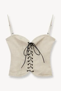 CLOTHING STAUD - EMERY TOP NATURAL