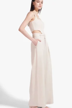 CLOTHING STAUD - ERIS PANT NATURAL WHITE