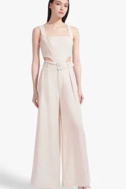 CLOTHING STAUD - ERIS PANT NATURAL WHITE