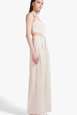CLOTHING STAUD - ERIS PANT NATURAL WHITE