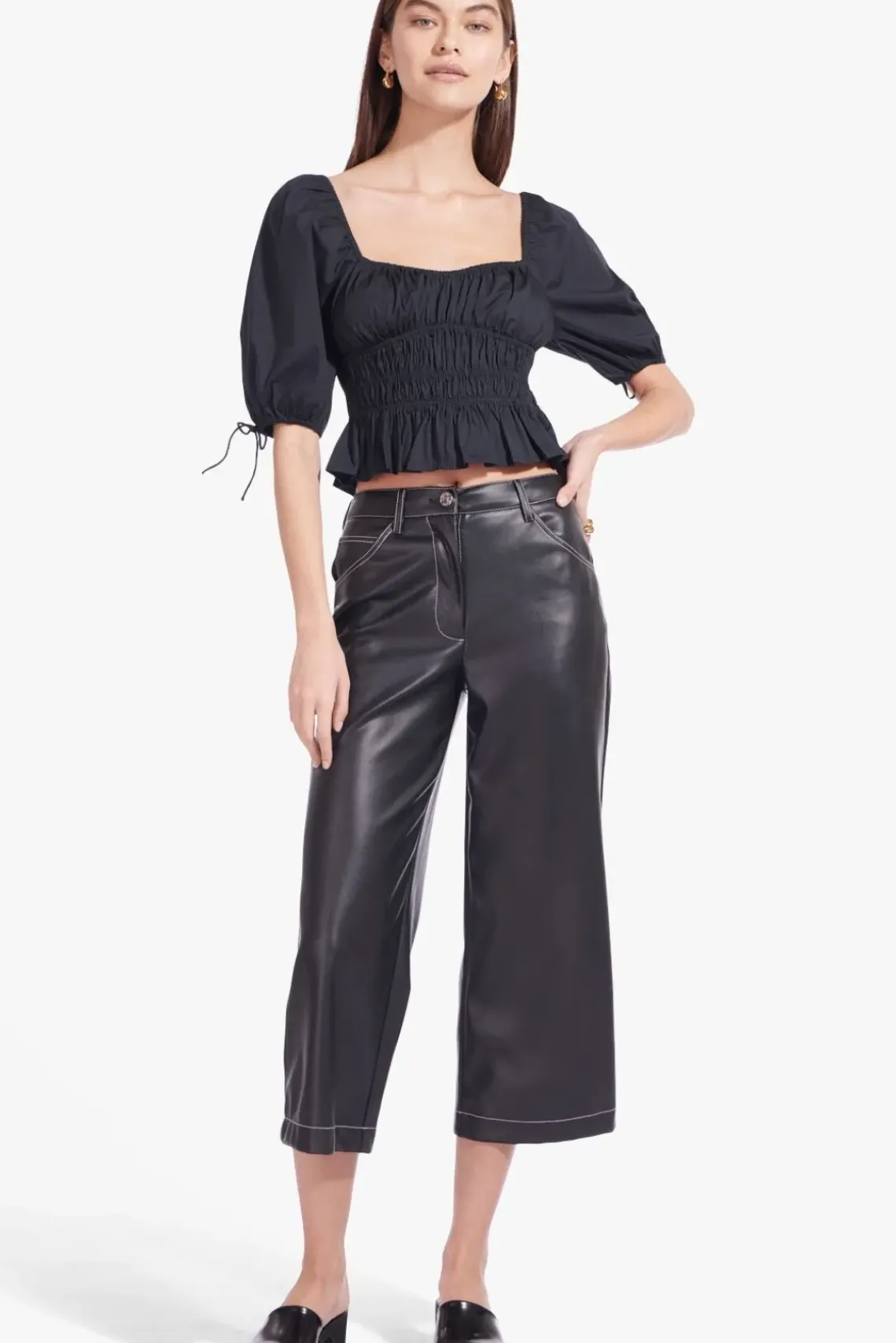 CLOTHING STAUD - FAYE TOP BLACK