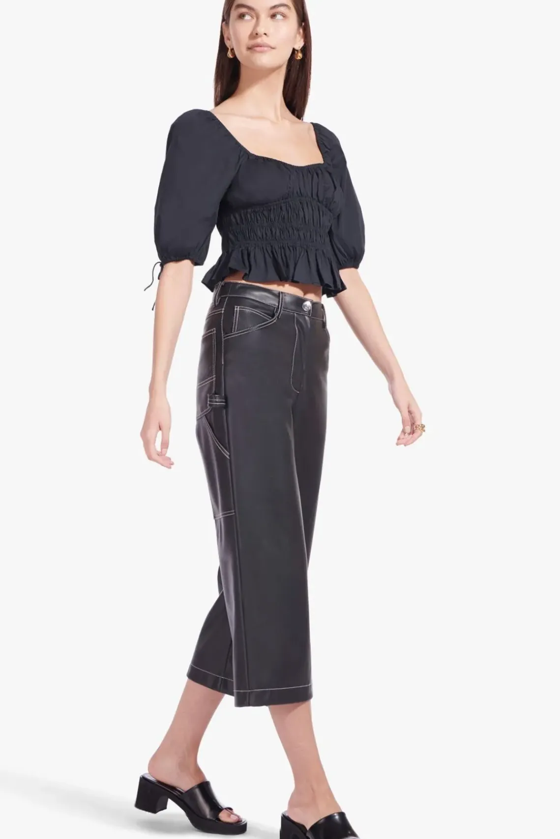 CLOTHING STAUD - FAYE TOP BLACK