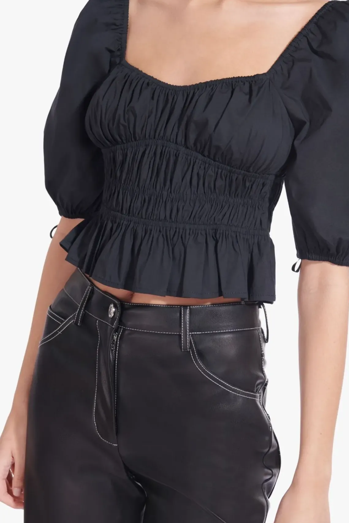 CLOTHING STAUD - FAYE TOP BLACK