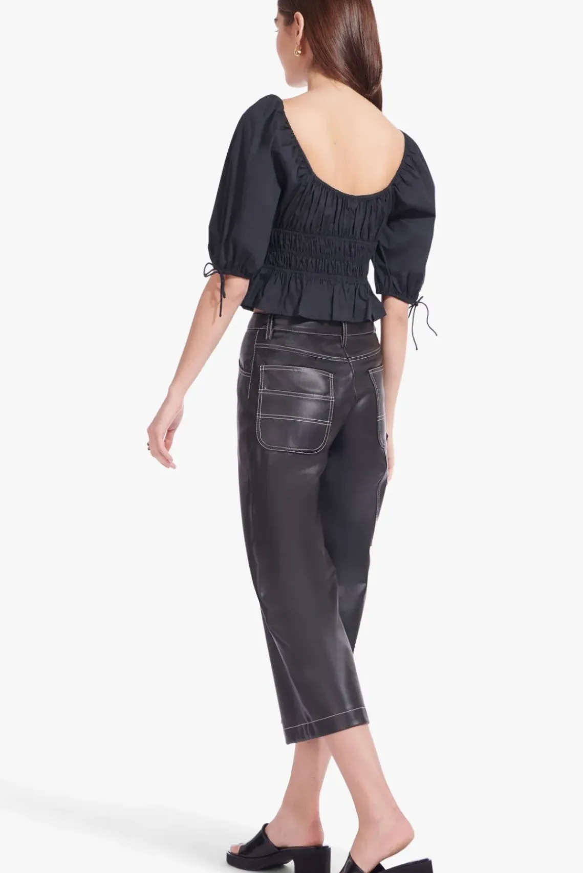 CLOTHING STAUD - FAYE TOP BLACK