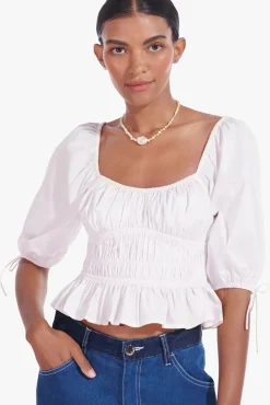 CLOTHING STAUD - FAYE TOP WHITE