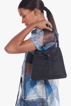 HANDBAGS STAUD - FELIX NYLON SHOULDER BAG BLACK