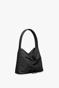 HANDBAGS STAUD - FELIX NYLON SHOULDER BAG BLACK