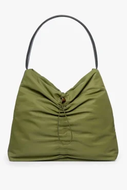 HANDBAGS STAUD - FELIX NYLON TOTE OLIVE