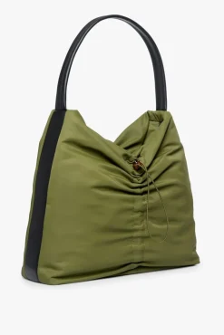 HANDBAGS STAUD - FELIX NYLON TOTE OLIVE