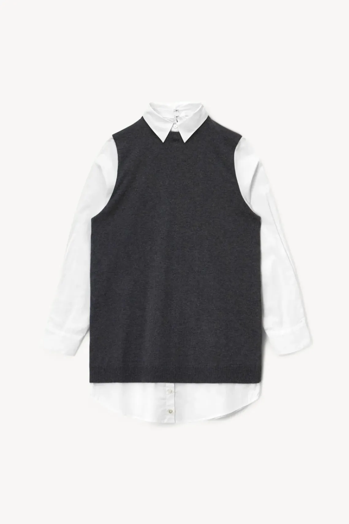 CLOTHING STAUD - FERN DRESS GREY WHITE