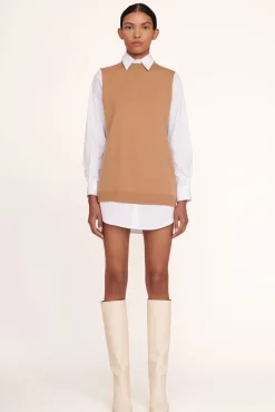 CLOTHING STAUD - FERN DRESS TAN WHITE