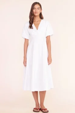 CLOTHING STAUD - FINLEY DRESS WHITE