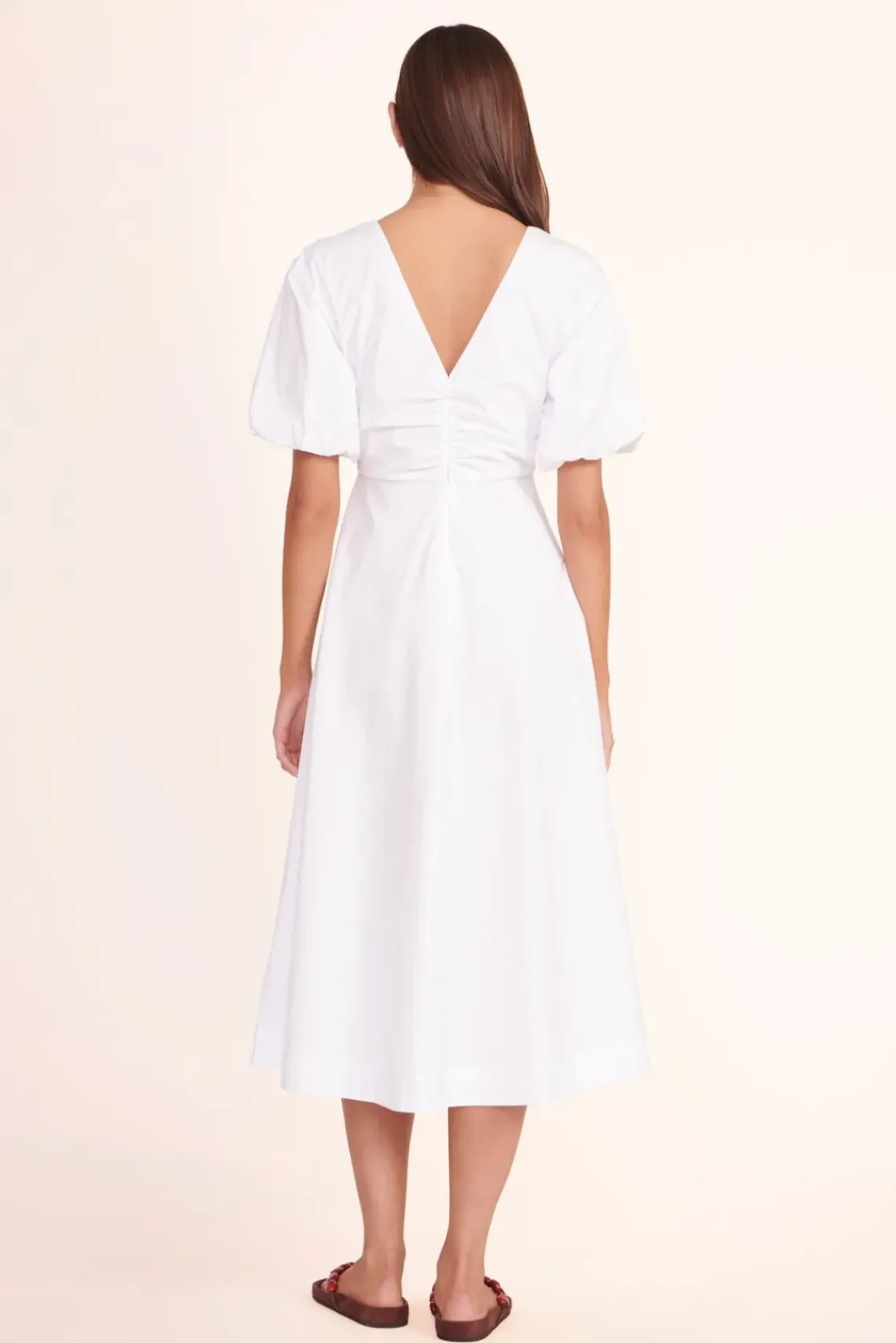 CLOTHING STAUD - FINLEY DRESS WHITE