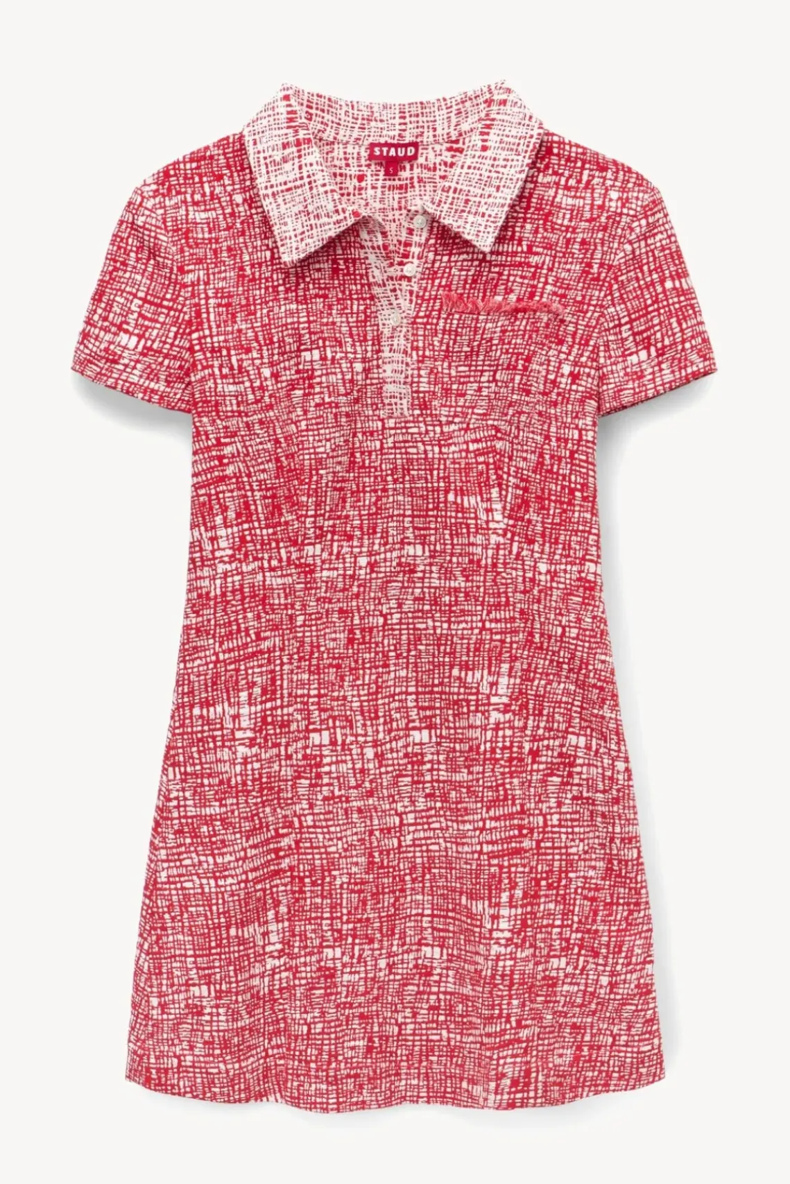 CLOTHING STAUD - FLYING DRESS PAPAYA CROSSHATCH