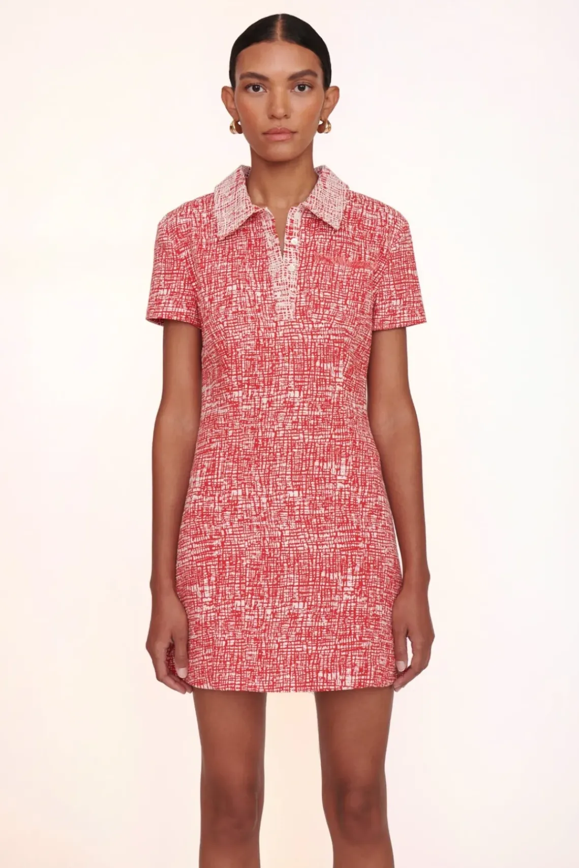 CLOTHING STAUD - FLYING DRESS PAPAYA CROSSHATCH