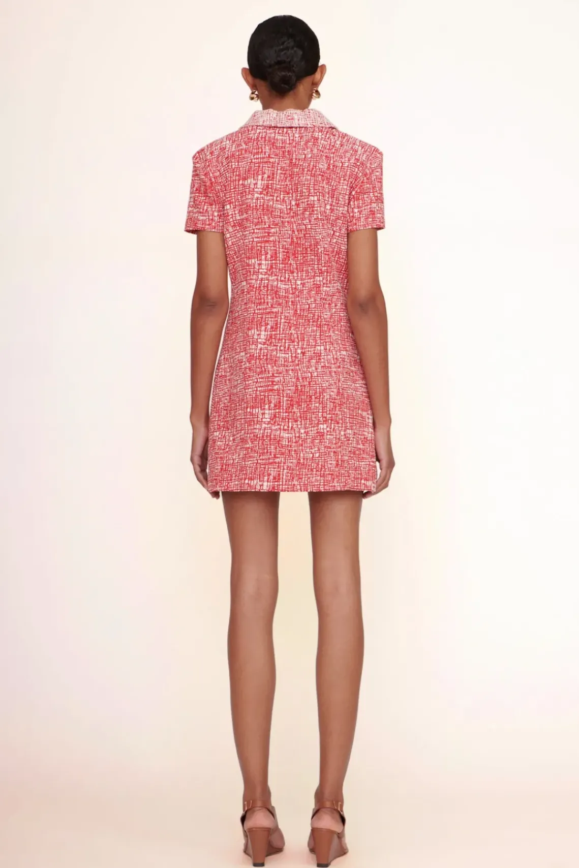 CLOTHING STAUD - FLYING DRESS PAPAYA CROSSHATCH