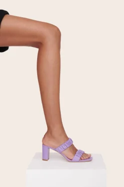 SHOES STAUD - FRANKIE RUCHED SANDAL LILAC