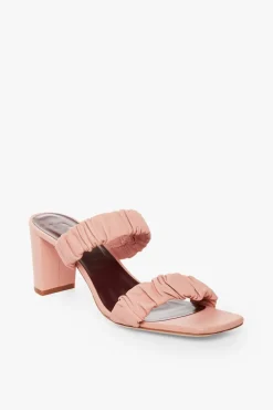 SHOES STAUD - FRANKIE RUCHED SANDAL DARK BLUSH